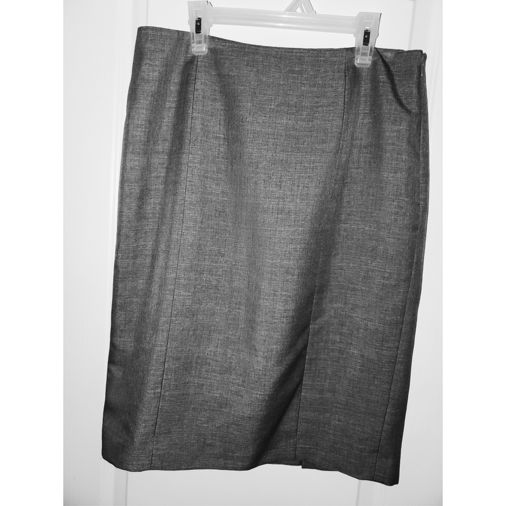 Silk-Lined Pencil Skirt with Slits